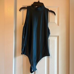 House of Harlow 1960 Navy Metallic Bodysuit